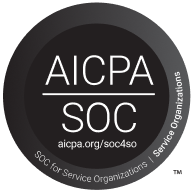 Badge de certification SOC 2. Conformité et sécurité éprouvées.