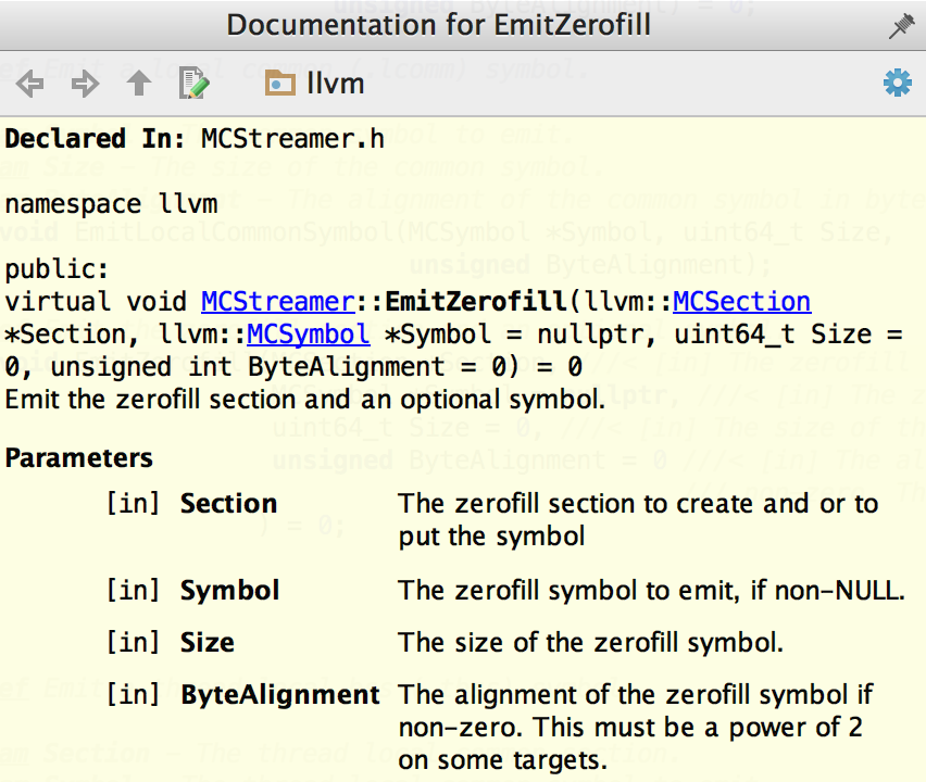 doxygen documentation example