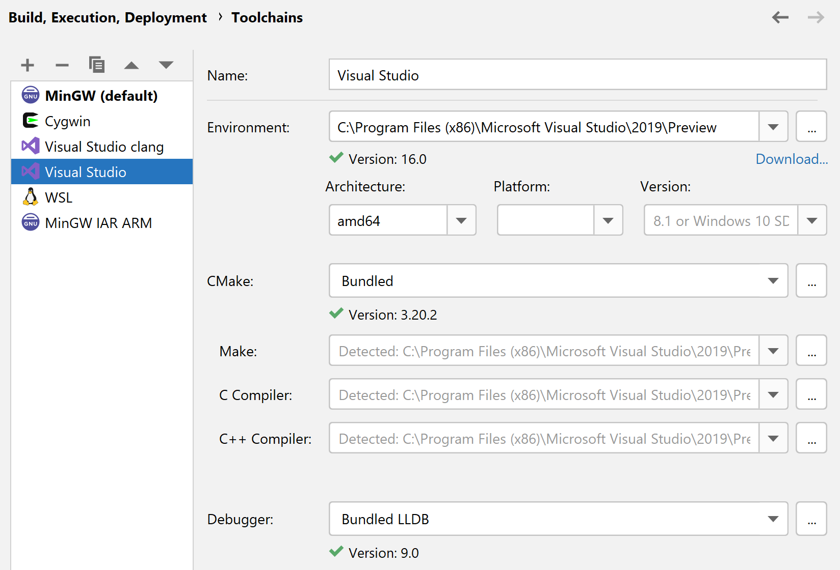 Start a New Project or Open an Existing - Features | CLion