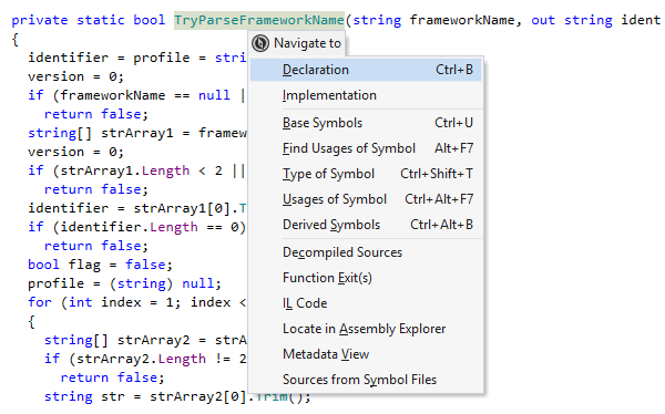 Context-sensitive navigation options