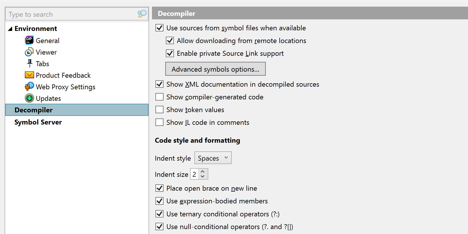 Estilos de código e formatação