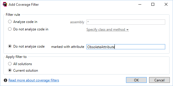 Les filtres d'attributs complètent les filtres de couverture