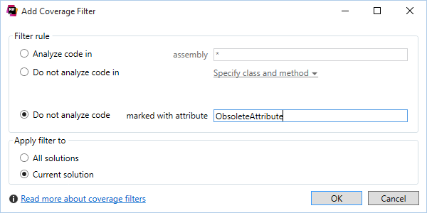 Los filtros de atributos complementan los filtros de cobertura