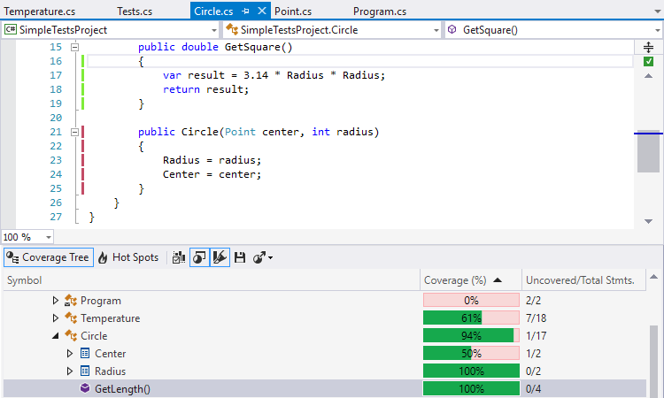 visual studio for mac code coverage