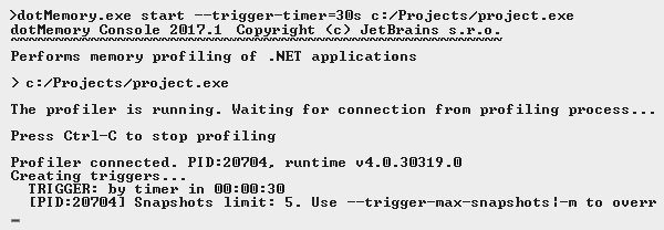 Command-line profiler