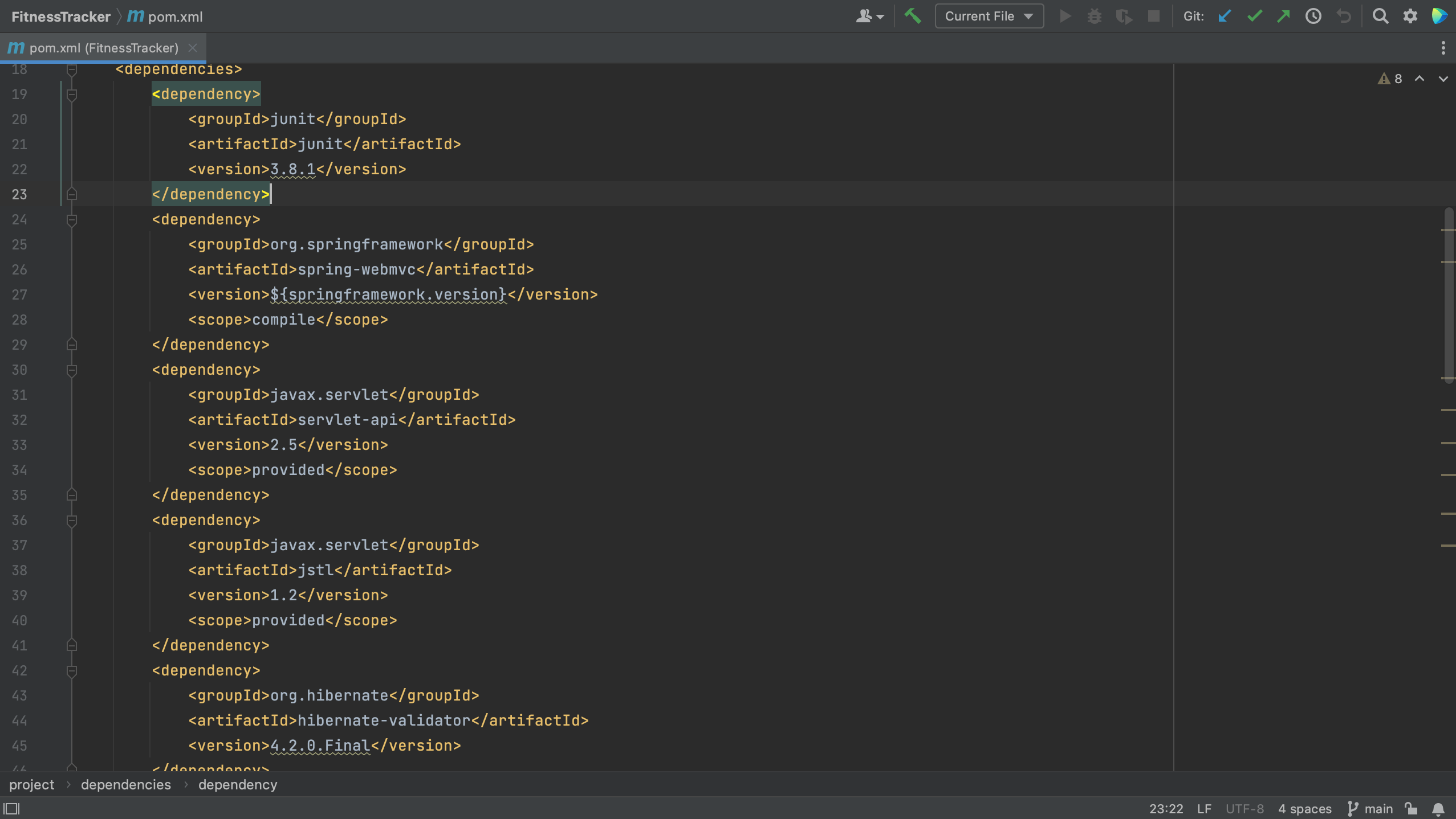 Outdated Dependencies in pom.xml