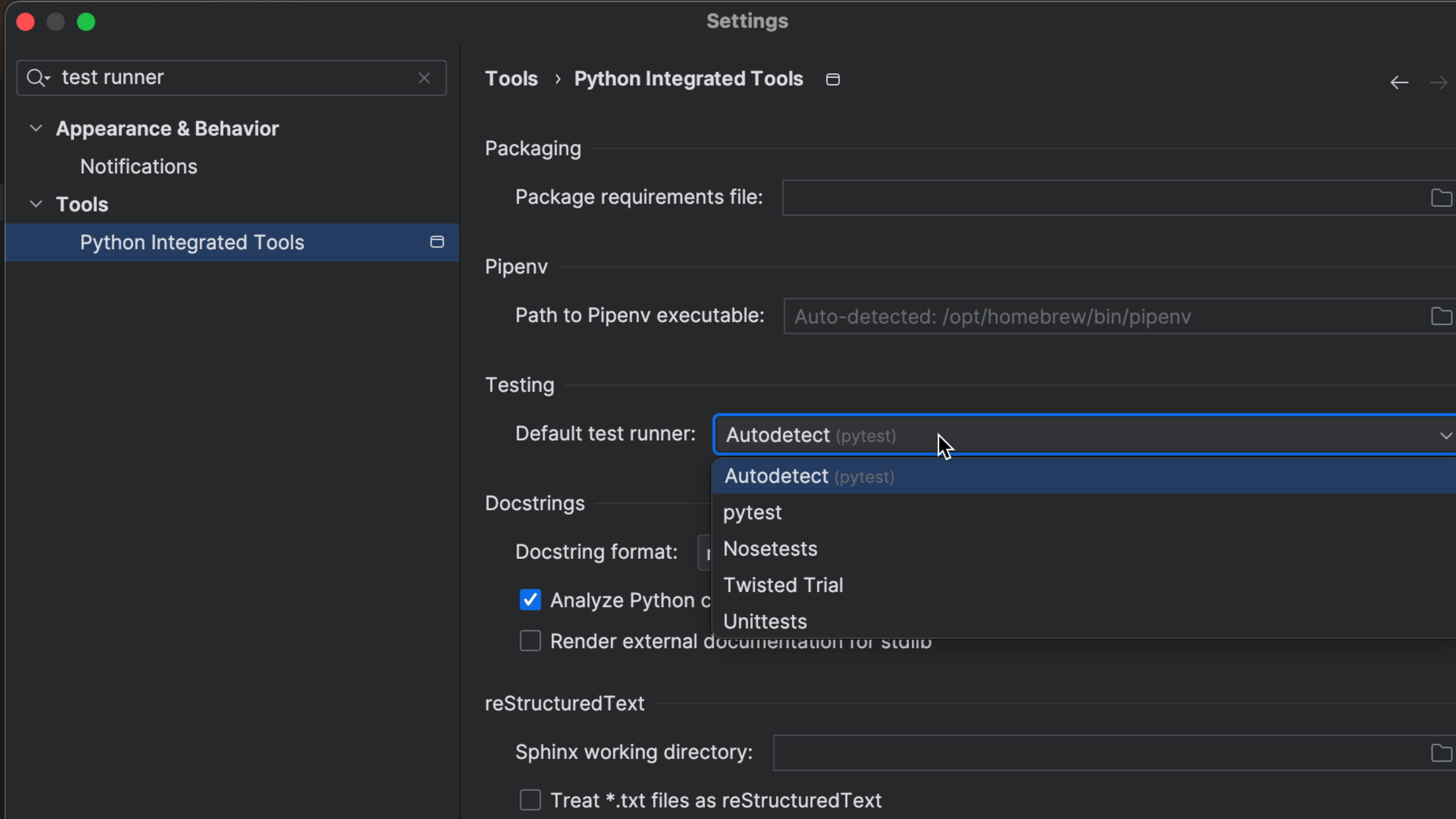 Python Integrated Tools