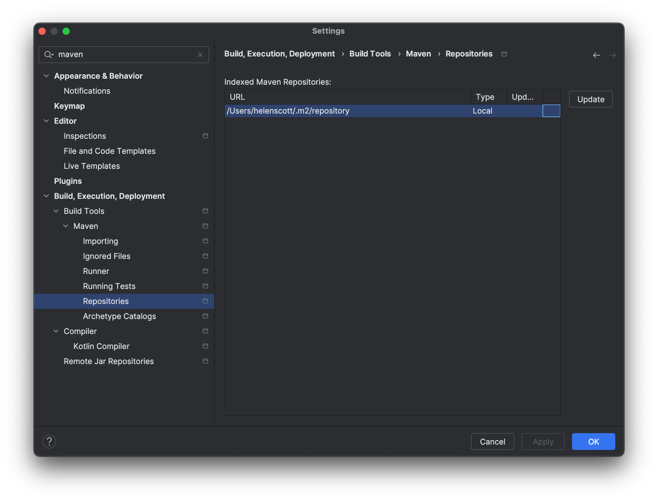 Indexed Maven Repositories