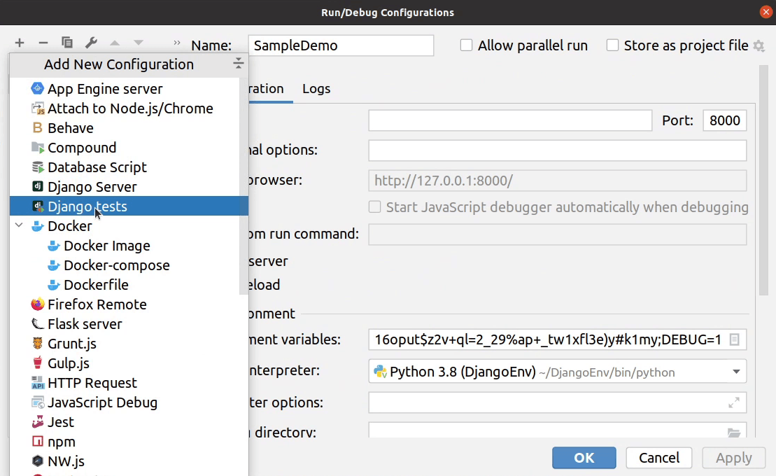 django_test_configuration