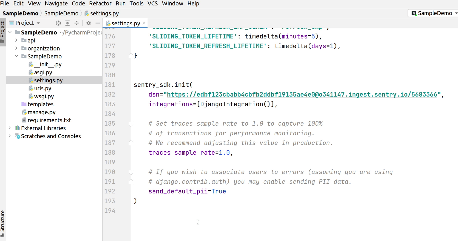 sentry_django_settings