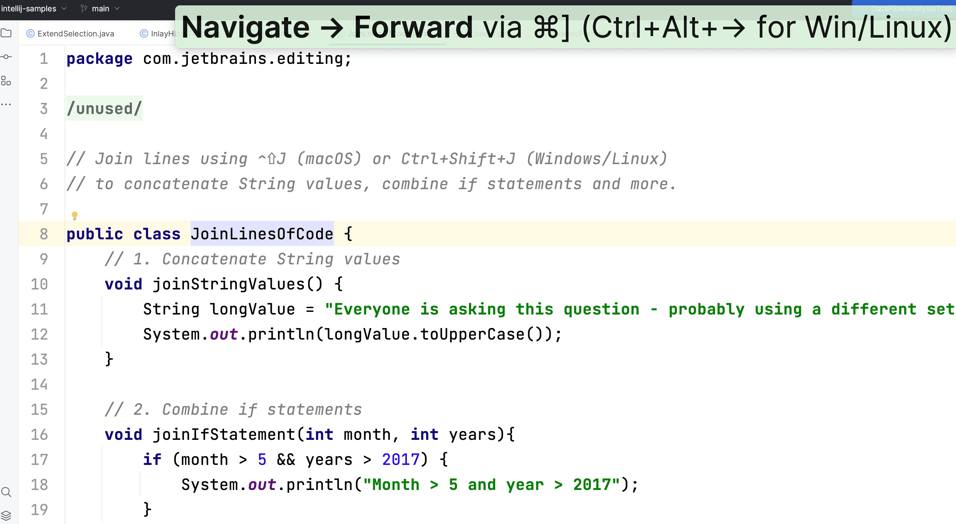 Navigating Forward & Backward