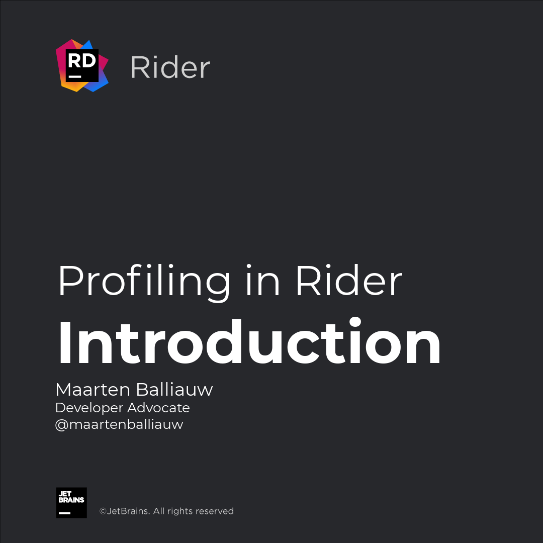 Profiling in Rider