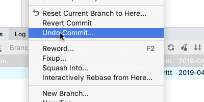 Undo your Last Commit