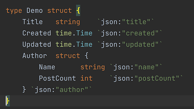 Add New Fields to Struct Types from JSON