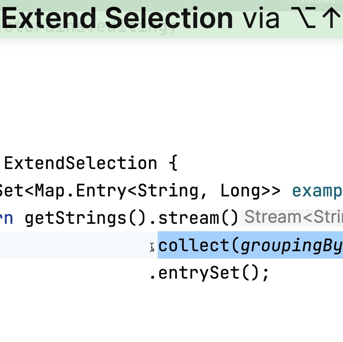 Extend Selection