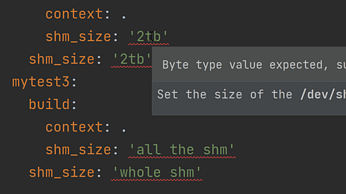 Inspect size_size Values for Errors in docker-compose.yaml Files