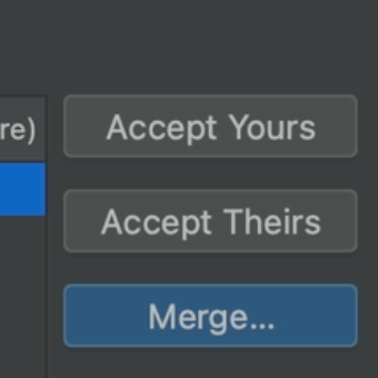 Git Merge Dialog