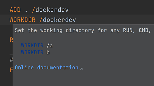 Quick Documentation for Keys in Dockerfiles and docker-compose.yaml Files