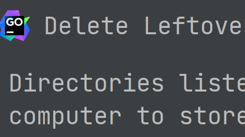 Cleanup Unused IDE Directories