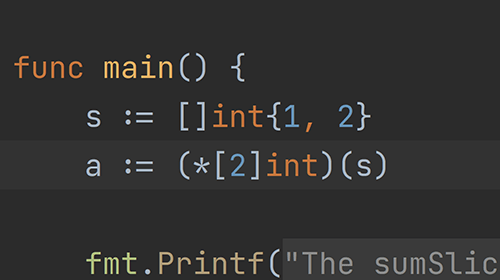 Convert Slice to Array Pointer