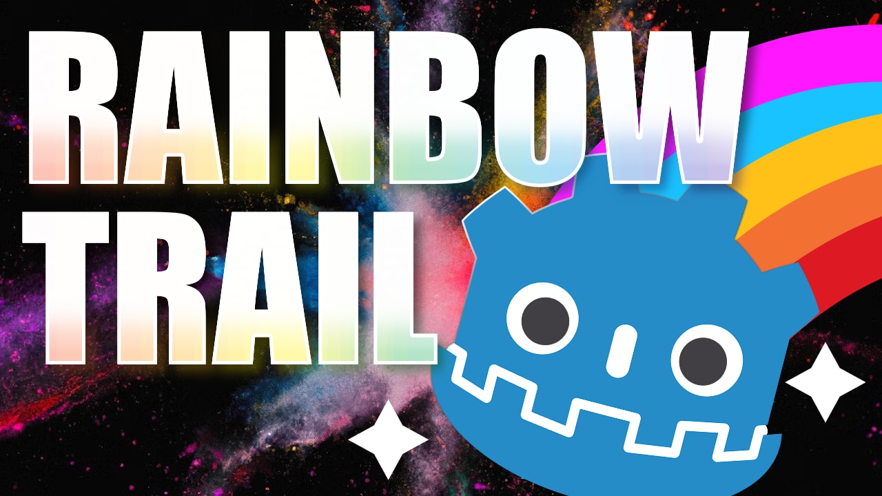 Rainbow Trail Effects for Godot