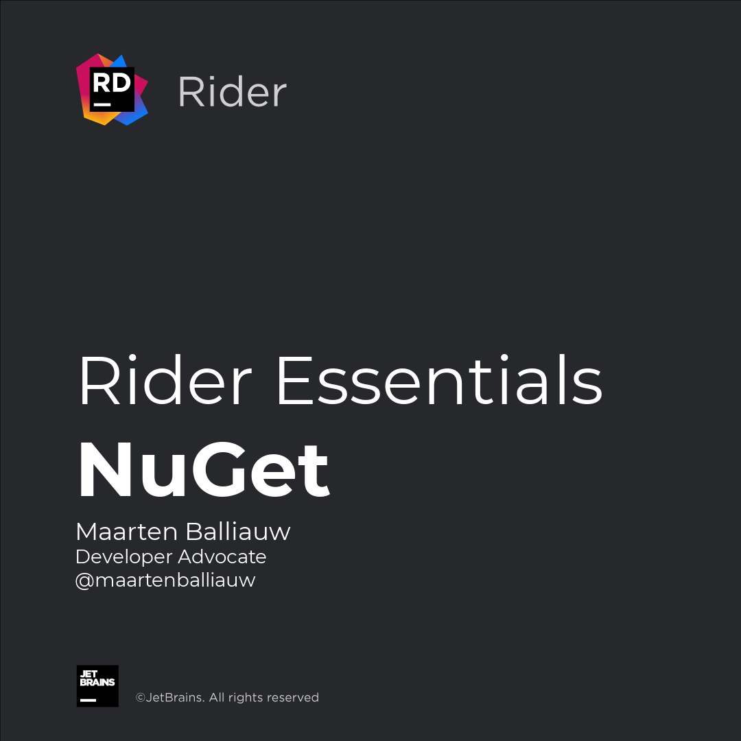 NuGet Tool Window in Rider