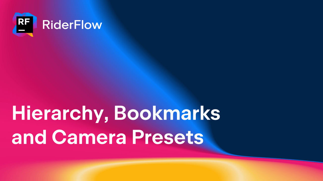 Hierarchy, bookmarks and camera presets