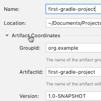 Creating a Gradle project