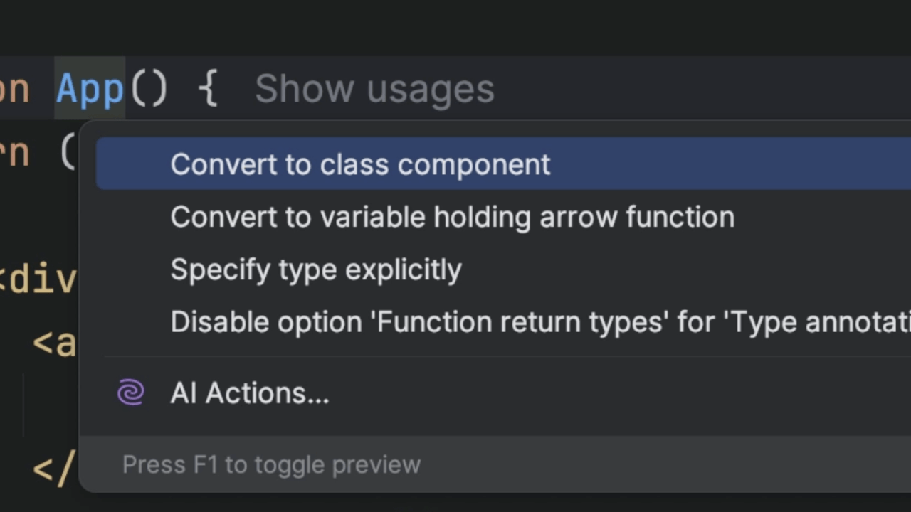 Create Arrow Functions in One Click