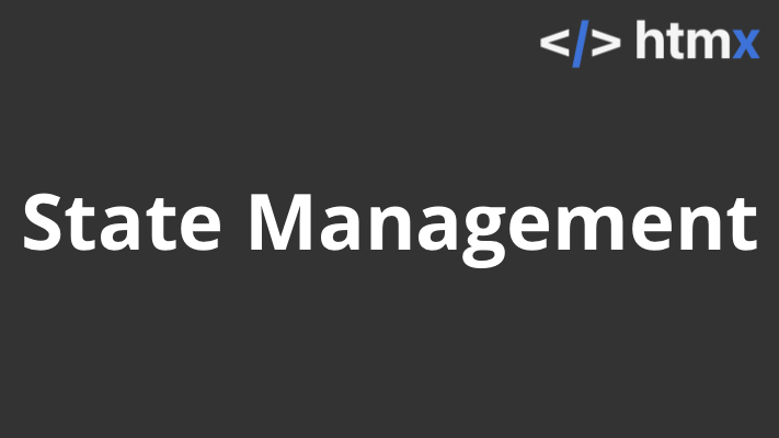 HTMX state management