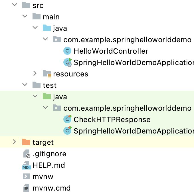 Spring boot application on sale hello world example