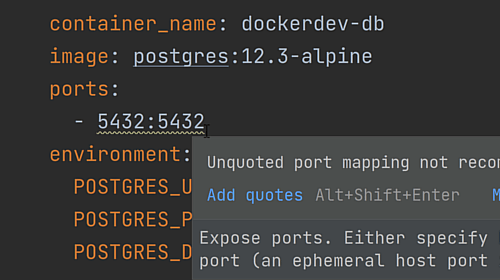 Inspect Port Mapping for Errors in docker-compose.yaml Files