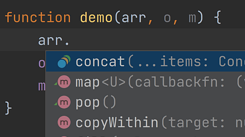 Completion for Parameter Types