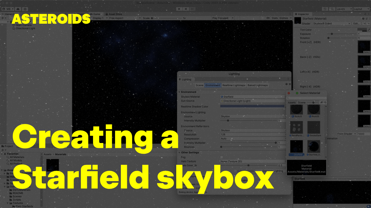 Creating a starfield skybox