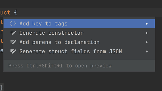 Add Keys to Struct Field Tags