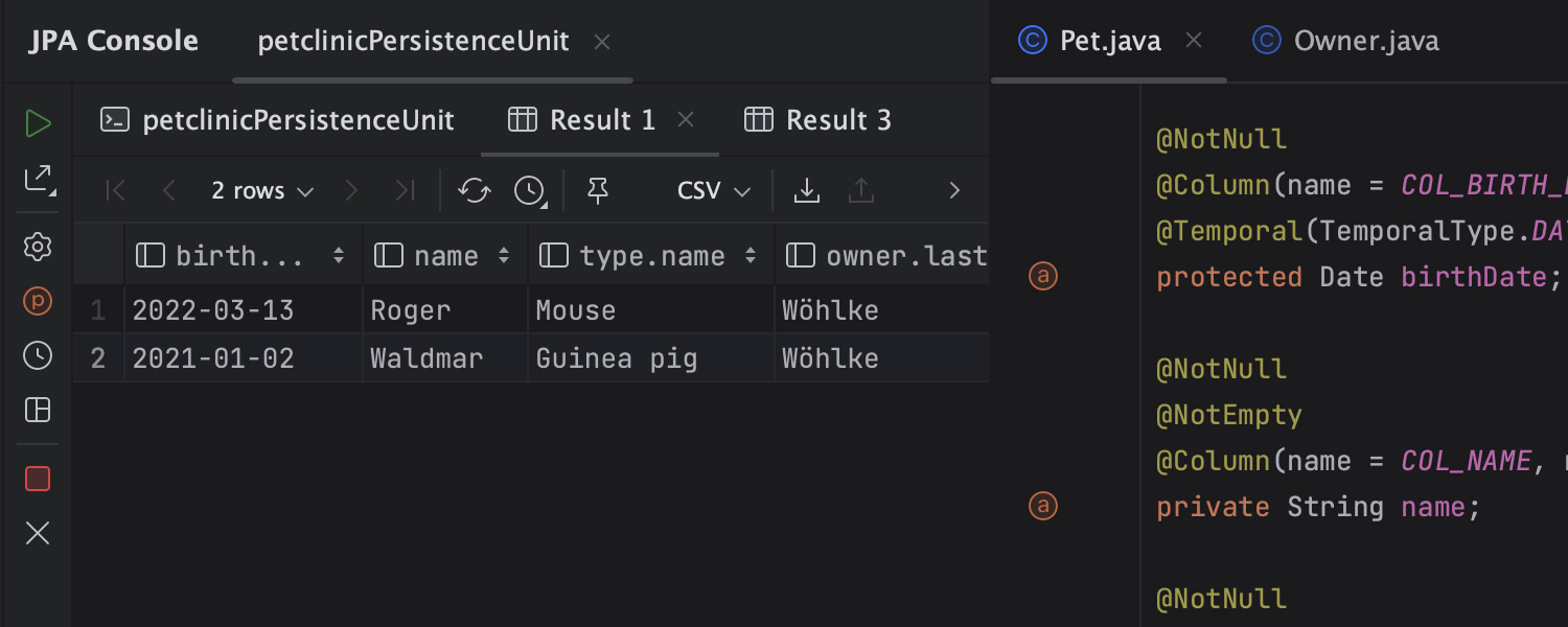 JPA Console