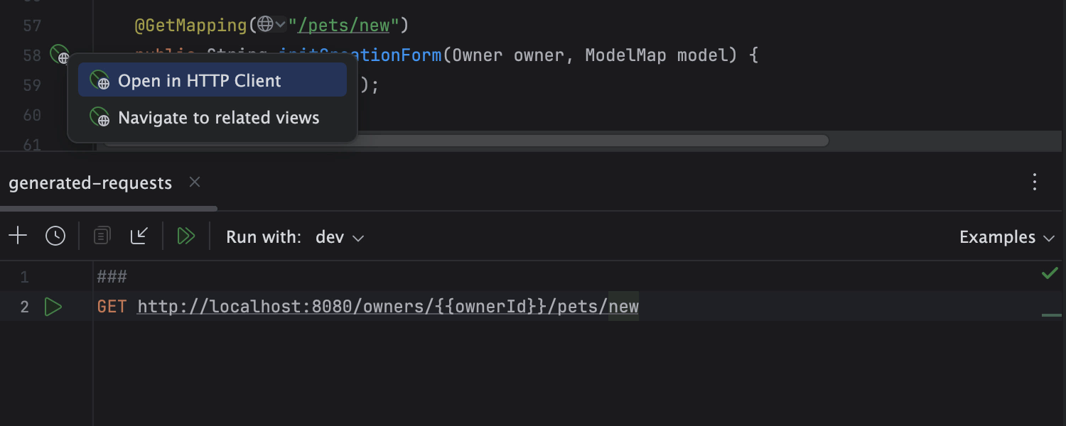 Easy access to HTTP request mappings