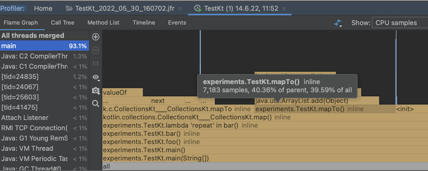 Kotlin インライン関数のサポート