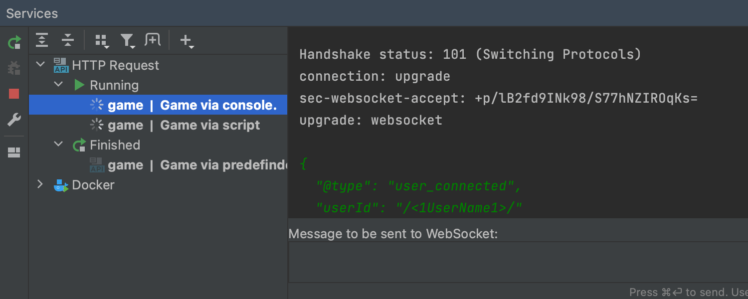 Compatibilidad con los puntos de conexión de WebSocket en el cliente HTTP