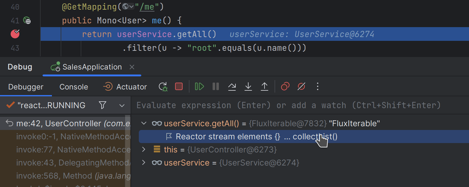 Reactor Mono and Flux values evaluation