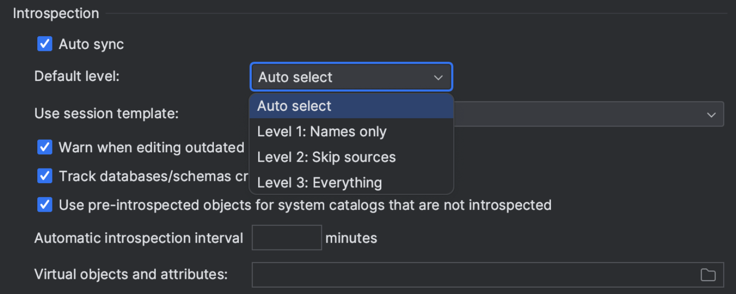 Introspection improvements