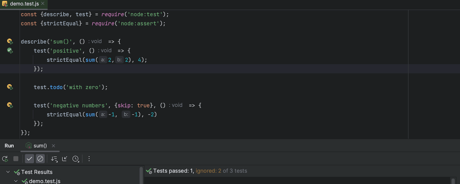 Nouvelle fonctionnalité pour tester du JavaScript