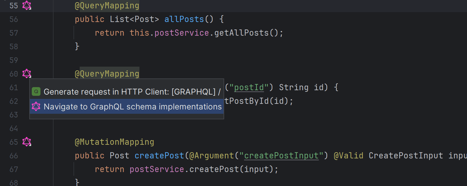 Suporte para Spring GraphQL