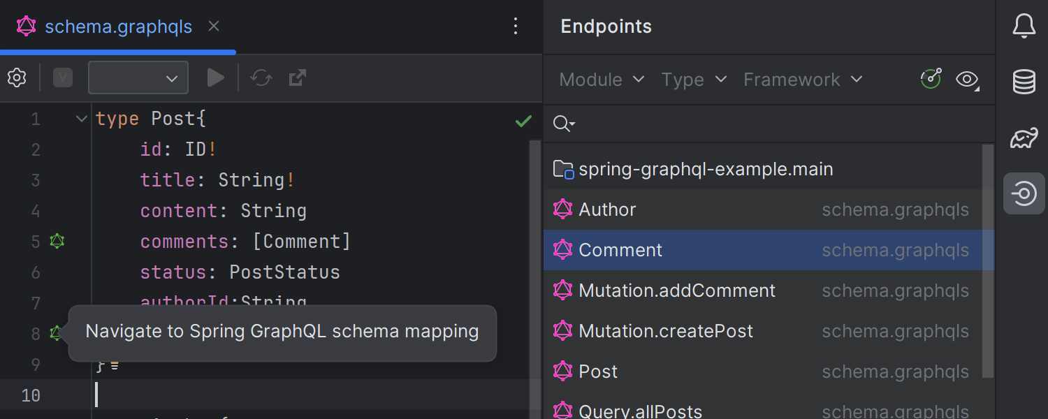 Suporte para Spring GraphQL