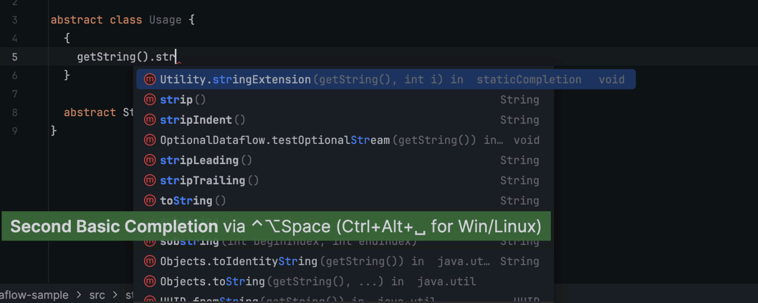 Saisie semi-automatique du code repensée pour les méthodes statiques