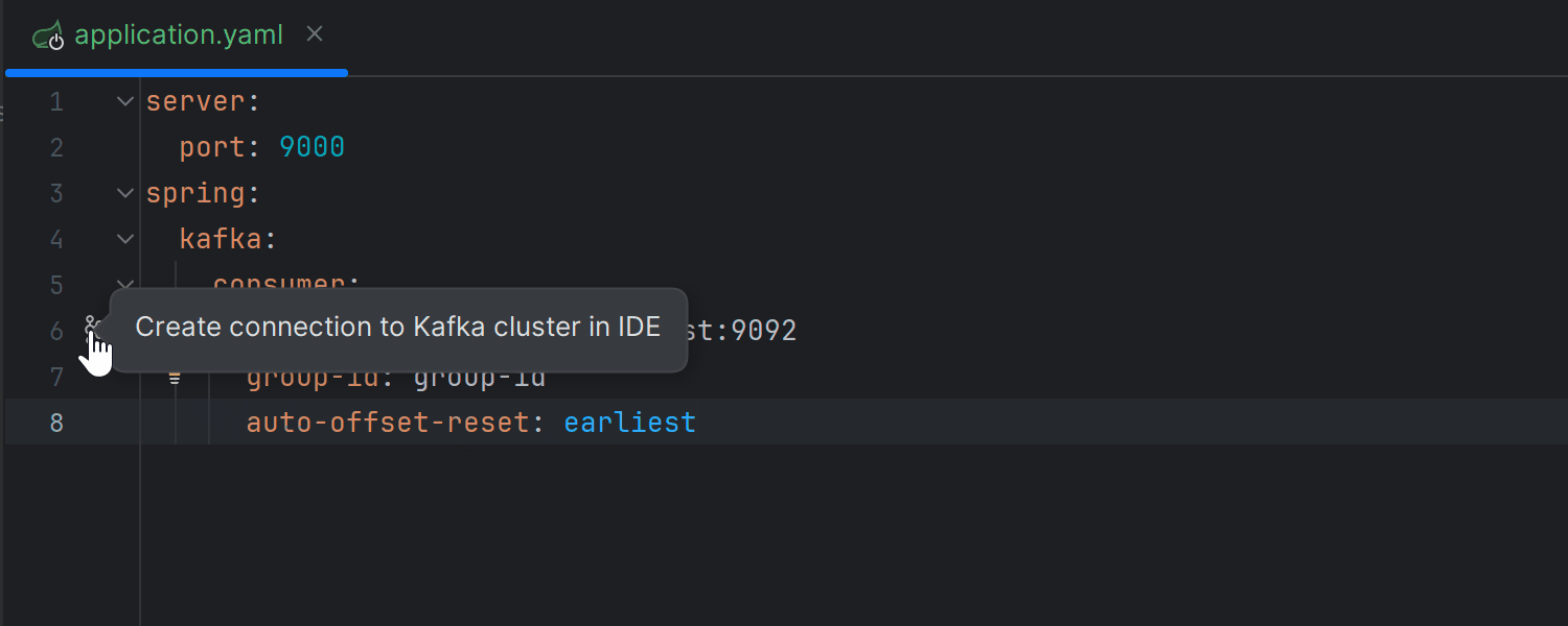 Opção para estabelecer conexões Kafka em projetos Spring