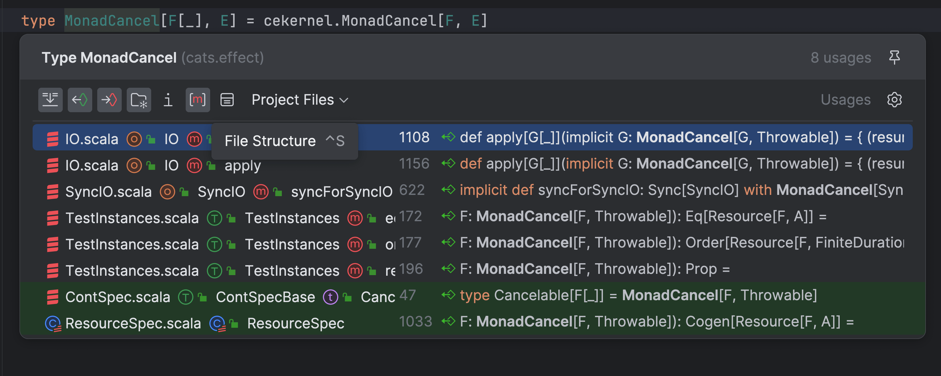 Melhorias na UI do Scala