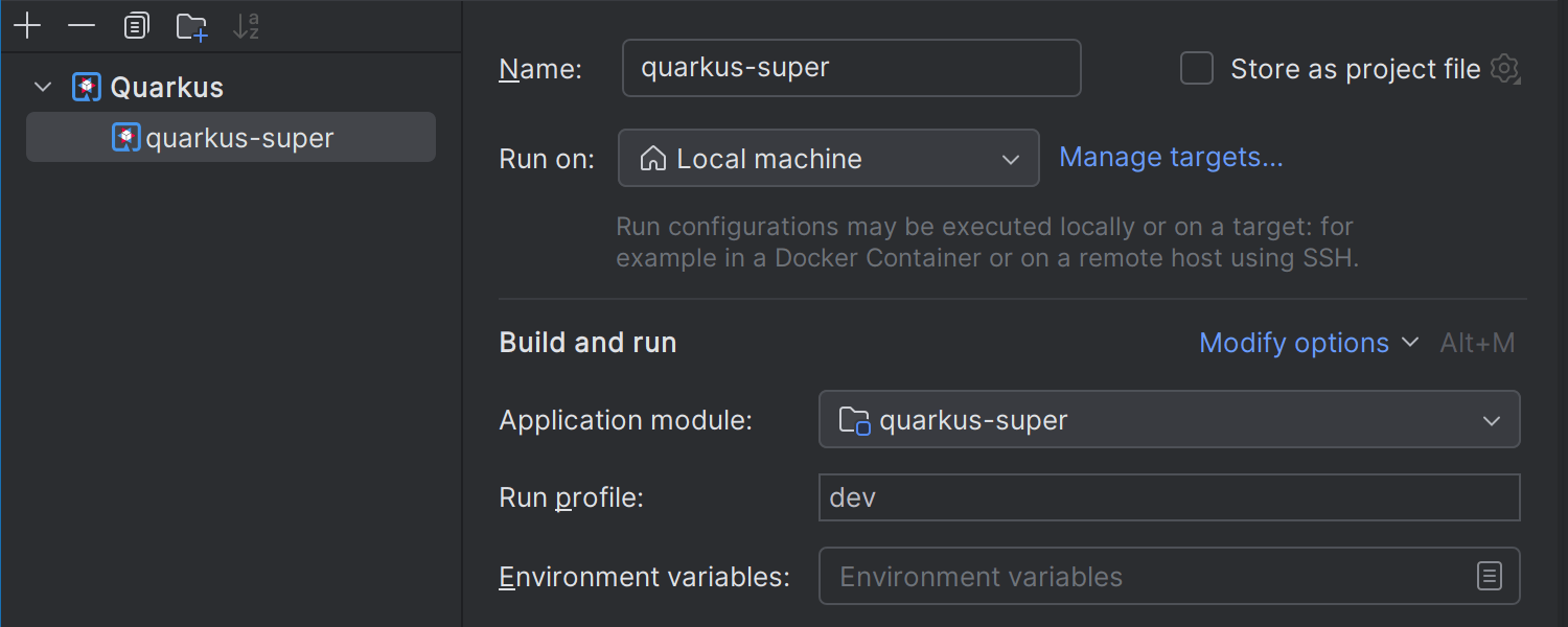 Quarkus 関連の更新