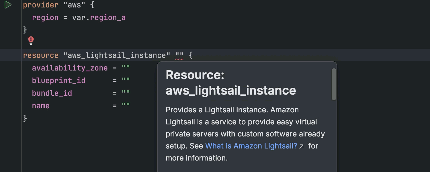 Enhanced Terraform support