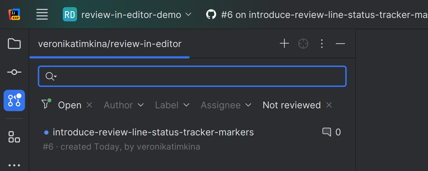 Visuelle Markierung für anstehende GitHub-Updates